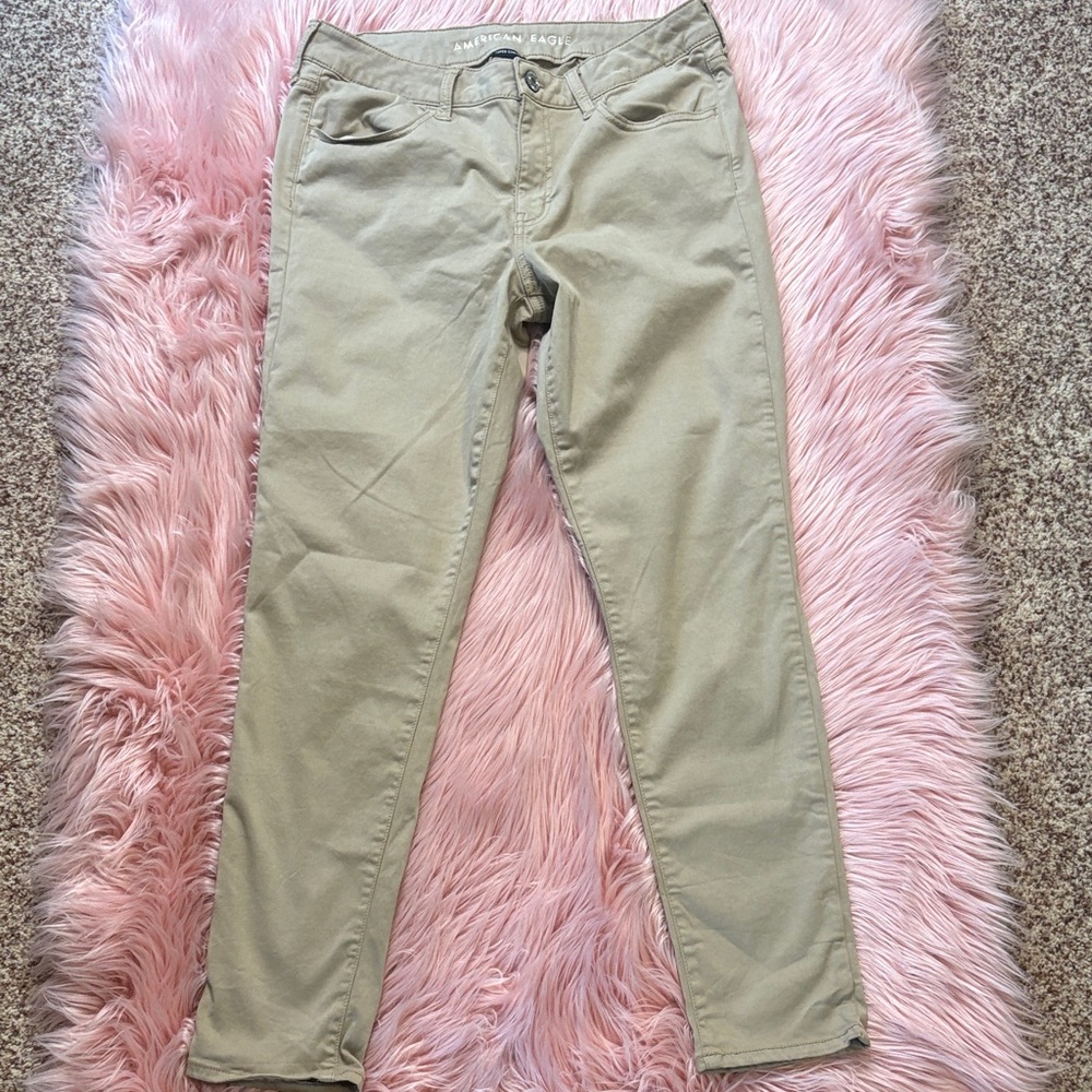 American Eagle Outfitters Jeggings ,  Pants in Light Tan, Super Stretch